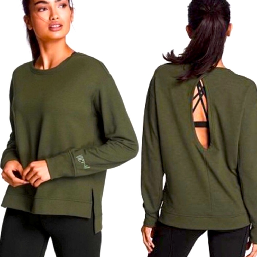Victoria’s Secret Sport Athletic Sweatshirt, Olive Green. Size M